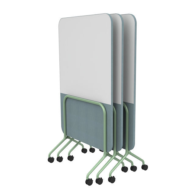 Flexi Series - Divider Screen Cart | Modular Mobile Base Frame for Whiteboard & PET Acoustic Panel