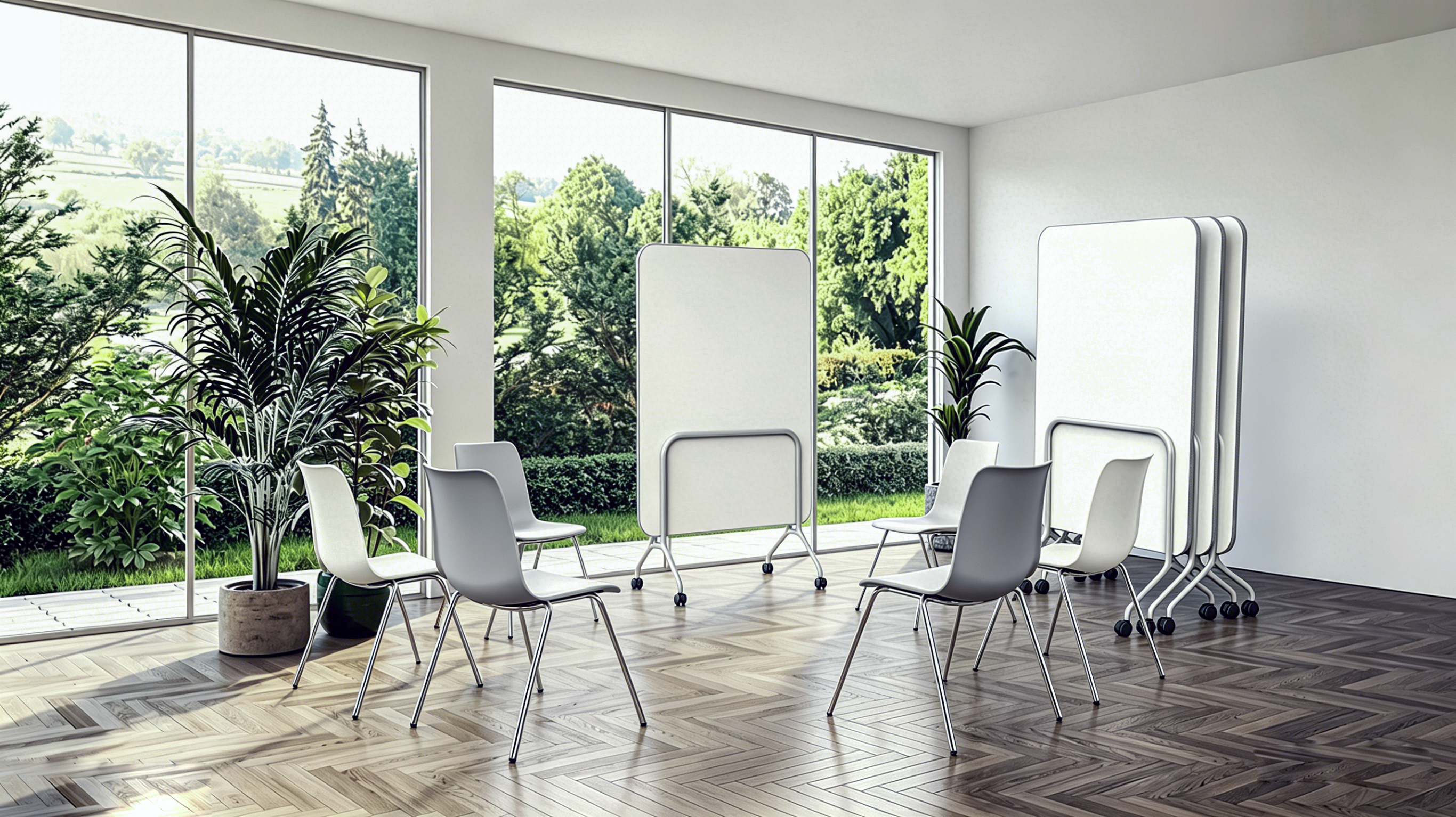 Modular mobile frame for interchangeable whiteboard and PET acoustic panels