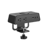 iPanda US OME001-PLUS — 65W GaN Desk Power Unit with Qi2 15W Wireless | NEMA 2×5-15R, 1×USB-A, 2×USB-C (Clamp-Mount)