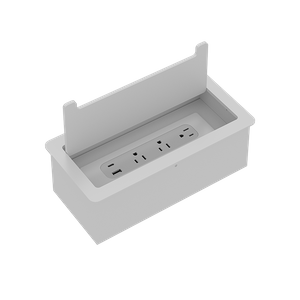 Oval Series OME003.3A1U1C.5 — Recessed Desktop Power Module | 3 AC + USB-C