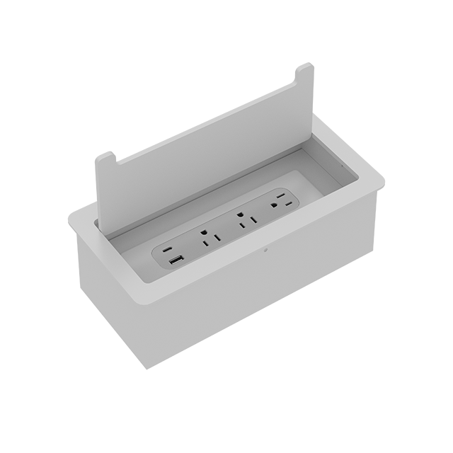 Oval Series OME003.3A1U1C.5 — Recessed Desktop Power Module | 3 AC + USB-C