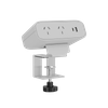 Triones Series OME015 — Clamp-Mounted Modular Desk Power Module (2× AS/NZS + USB-A + USB-C PD up to 100W)