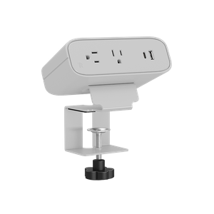 Triones Series OME011-65W / OME011-100W — Clamp-Mounted Desk Power Module (2× US Outlets + USB-A + USB-C PD)