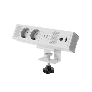 RIKONG OME036.EU-2A2C-EH Desk Clamp Power Module | 2 Schuko, 2 USB-C, HDMI & CAT6