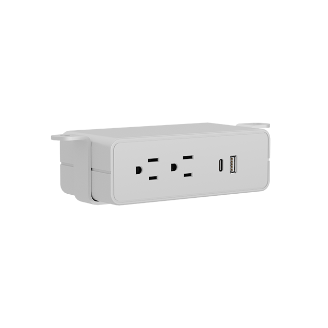 Create Series OM-2A1U1C | Underdesk Power Module —2 AC + 1 USB-A + 1 USB-C (18W USB-C)