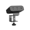 Triones Series OME015 — Clamp-Mounted Modular Desk Power Module (2× AS/NZS + USB-A + USB-C PD up to 100W)