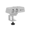 iPanda Schuko OME033 — 65W GaN Desk Power Unit with Qi2 Magnetic Wireless | Clamp-Mount Desktop Charger