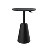 Modern Cone Pedestal Occasional Table – Fixed & Height-Adjustable Models
