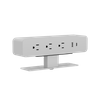 Oval Series OME005.3A1U1C.2 — Inset / Fixed Mount Desk Power Module | 3 AC + USB-C