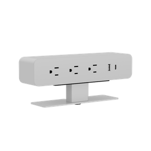 Oval Series OME005.3A1U1C.2 — Inset / Fixed Mount Desk Power Module | 3 AC + USB-C