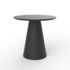 Modern Cone Pedestal Occasional Table – Fixed & Height-Adjustable Models