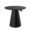 Modern Cone Pedestal Occasional Table – Fixed & Height-Adjustable Models