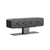 Oval Series OME005.3A1U1C.2 — Inset / Fixed Mount Desk Power Module | 3 AC + USB-C