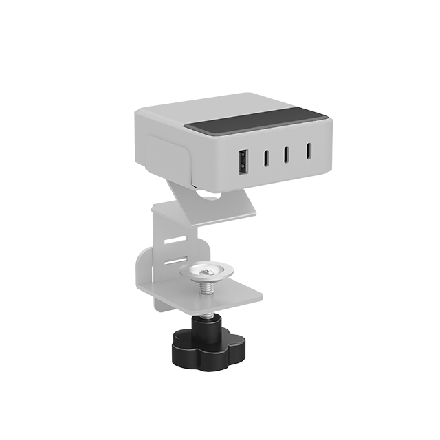 OT-SCAS-008 100W GaN Desk-Edge Clamp Charger — 4-Port USB (C×3 + A)