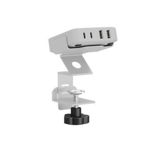 OT-SCAS-003 — 100W GaN Desk-Edge Charging Module | 2×USB-C + 2×USB-A (Desk Clamp)