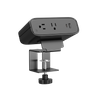 Triones Series OME011-65W / OME011-100W — Clamp-Mounted Desk Power Module (2× US Outlets + USB-A + USB-C PD)
